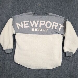 Newport Beach Spirit Jersey Womens Medium‎ Sherpa Sweatshirt